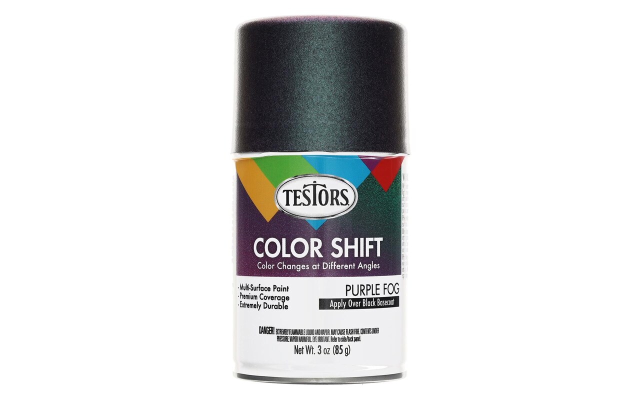 Testors Color Shift Spray Paint 3oz Gloss PurplFog